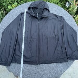 all in motion Men's Black Hooded Windbreaker